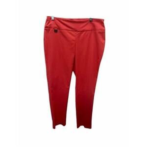 NEW LISETTE women's solid ankle pant in flamingo